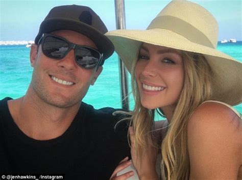 Jen Hawkins Shares Loved Up Selfie During Island Getaway With Husband Jake Wall Daily Mail Online