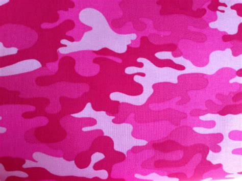 Pink Camo Fabric By The Yard Cotton Pink Camouflage Fabric Etsy