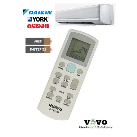 Daikin York Acson Universal A C Air Cond Replacement Remote Control