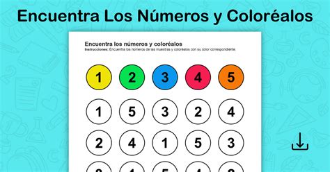 Círculos Números Y Colores Set 1 Edumaterial