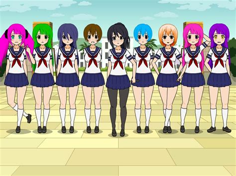 Kisekae Yandere Simulator New Girls By Mauridiazart On Deviantart