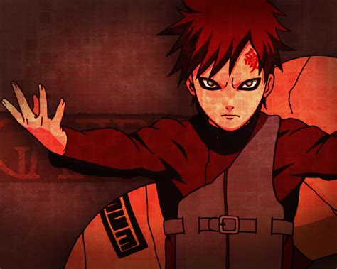 Free Download Gaara Makes An Ebil Pose On This Naruto Anime Wallpaper