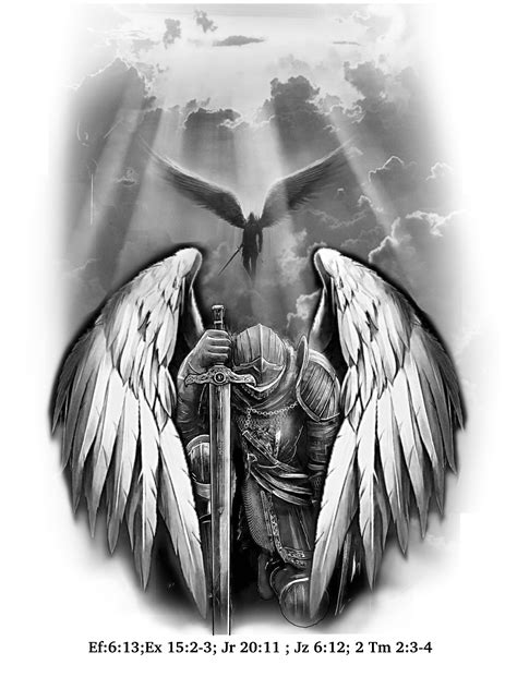 Angel Warrior Tattoo Warrior Tattoo Sleeve Dark Angel Tattoo
