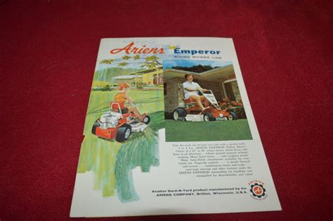 Ariens Emperor Riding Mower Buyers Guide For 1963 Dealers Brochure
