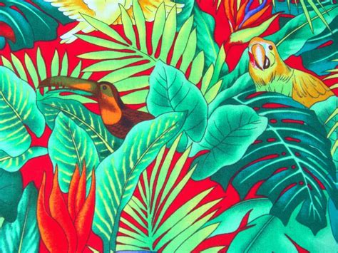48 Tropical Print Wallpaper