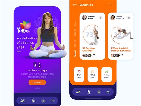 Yoga App App Uidesign Uxdesign Yoga App App Yoga