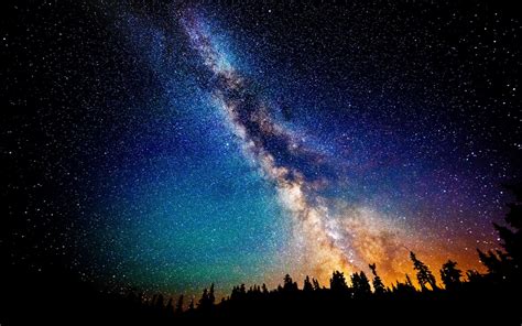 Papel De Parede Arte Digital Galáxia Natureza Céu Estrelas Arte