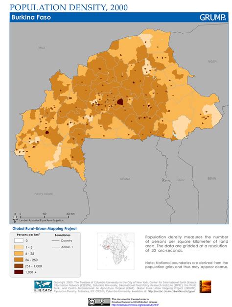 Burkina Faso Population Density 2000 Population Density Flickr