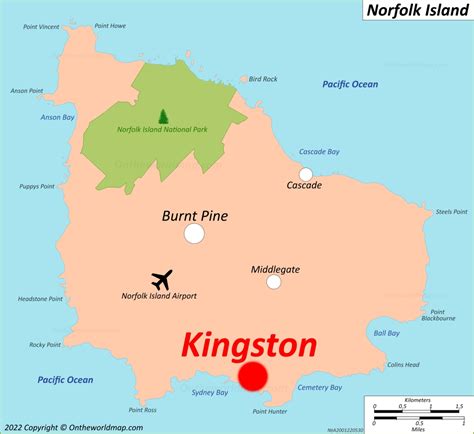 Kingston Map Norfolk Island Detailed Maps Of Kingston