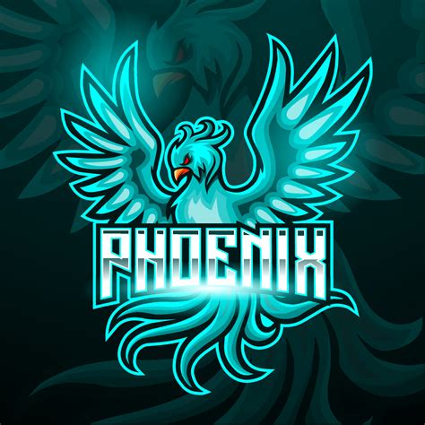 Blue Phoenix Bird Mascot Esport Logo Design 6818334 Vector Art At Vecteezy