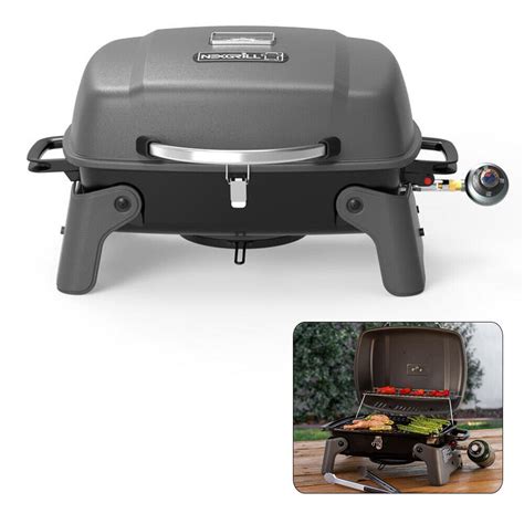 Nexgrill 1 Burner Propane Gas Grill Table Top Portable Compact Barbecue