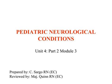 Ppt Pediatric Neurological Conditions Powerpoint Presentation Free