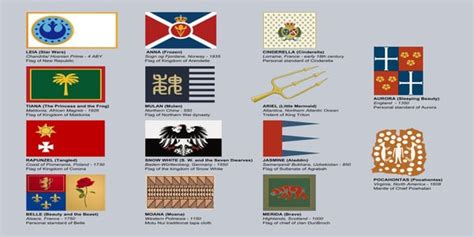 Historically Accurate Flags Of Disney Princesses 2 Vexillology