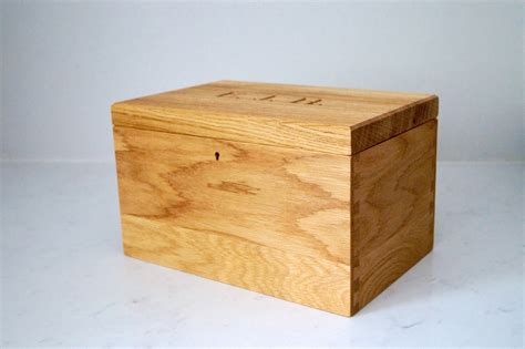 Personalised Wooden Box With Hinged Lid Makemesomethingspecial