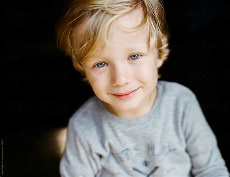 Cute Handsome Little Blond Boy Del Colaborador De Stocksy Amir