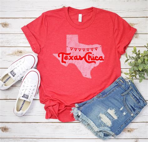 Texas Chica Valentine Short Sleeve T Shirt Texas T Shirt Texas Shirt