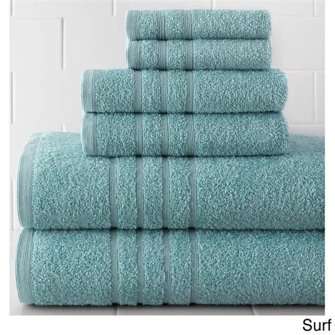 Luxurious Egyptian Cotton 6 Piece Towel Set Overstock Shopping Top