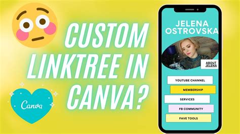 How To Make A Custom Linktree For Instagram Using Canva Tutorial Youtube