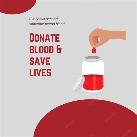 Premium Vector Editable Illustrated Blood Donation Template