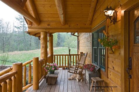Log Home Edenfield Traditional Porch Other By Home Design