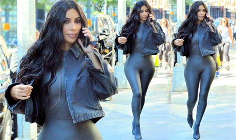 kim kardashian in pictures kim k shocks in skin tight body suit celebrity news showbiz and tv