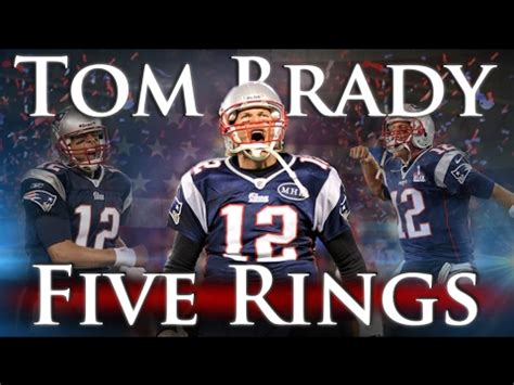 I mean tom brady didn't hold the rams to 3 points last night. Tom Brady - Five Rings - YouTube