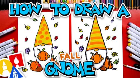 How To Draw A Fall Gnome Art For Kids Hub