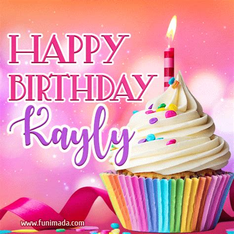 Happy Birthday Kayly Lovely Animated  — Download On