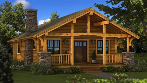 Floor Plan Log Cabin Homes With Wrap Around Porch — Randolph Indoor And