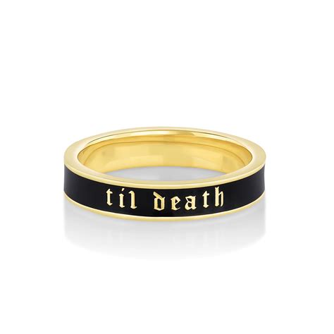 Marrow Fine Til Death Black Enamel Band