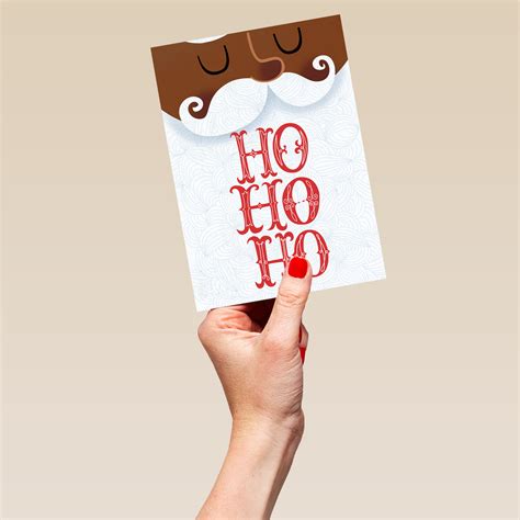 Personalised Santa Ho Ho Ho Christmas Card Hallmark
