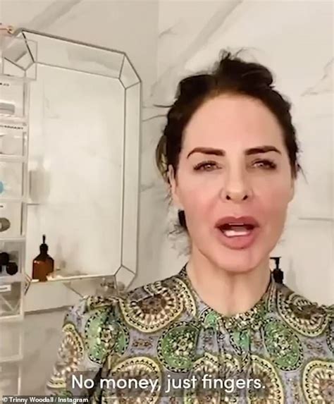 Trinny Woodall Baffles Fans With Bizarre Facial Massage Technique