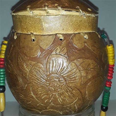 Hand Made Bags Jamaican Calabash Bag With Beaded Strap Poshmark