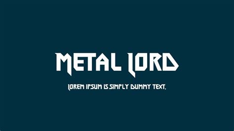Metal Lord Font : Download Free for Desktop & Webfont