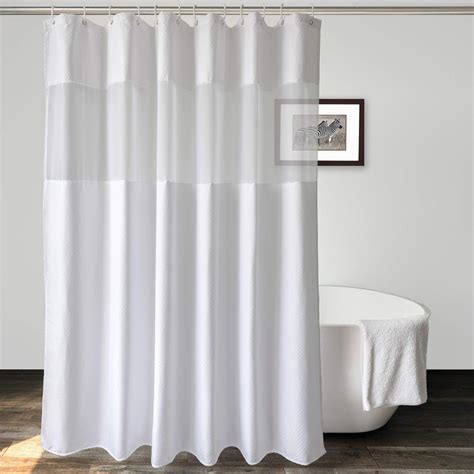 Style Extra Long Shower Curtain Waterproof Polyester Fabric Bathroom