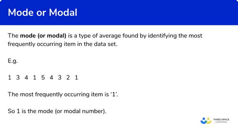 Mode Or Modal Gcse Maths Steps Examples And Worksheet