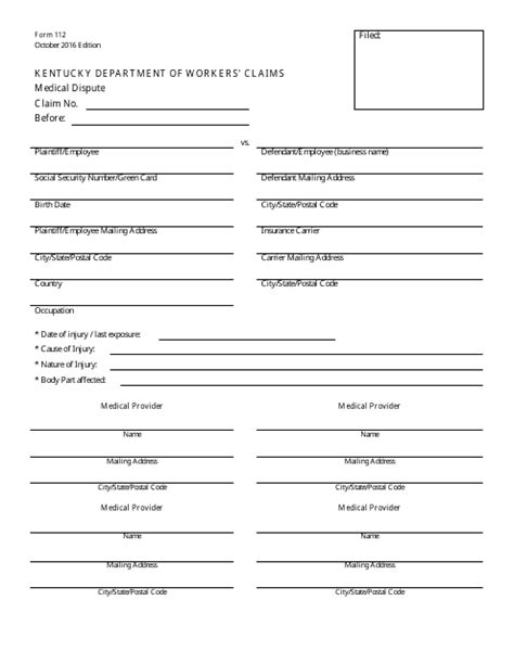 Form 112 Fill Out Sign Online And Download Printable Pdf Kentucky