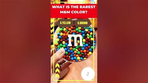 What Is The Rarest Mandm Color Picture Quiz What Do You Think Shorts