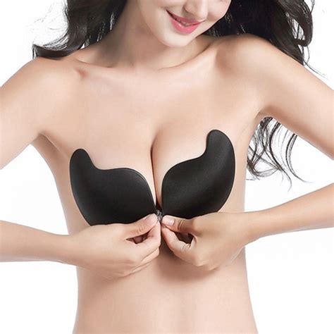 Buy Sexy Women Invisible Push Up Bra Self Adhesive Bust Front Closure Sticky