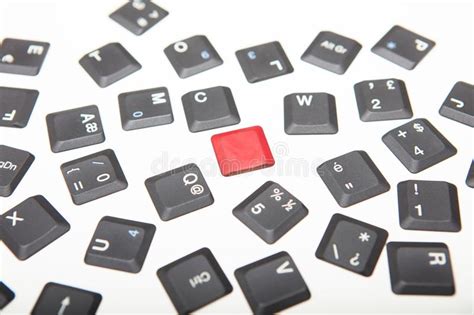 Random Scattered Loose Keyboard Key Covers Stock Photo Image Of Icon