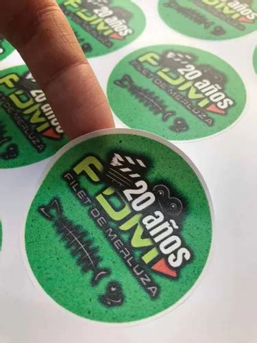 Etiquetas Impresión Vinilo Troquel Uv Calcos Diseño Sticker en venta en