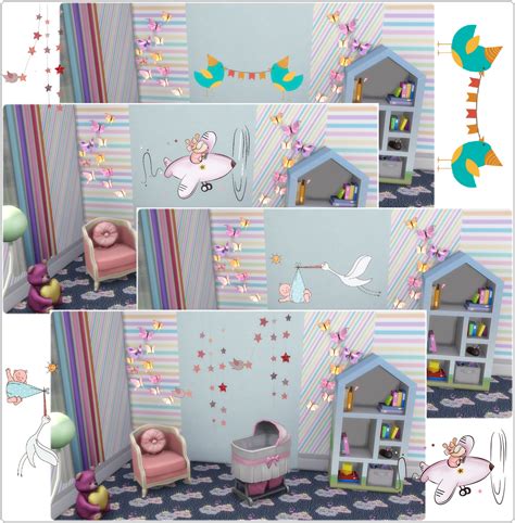 Sims 4 Ccs The Best Wall Deco Baby By Annett85