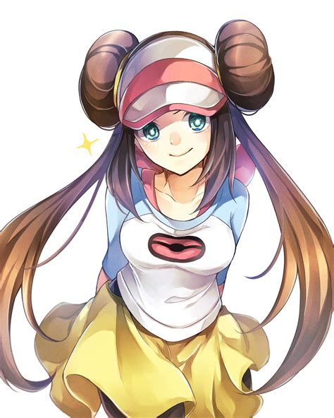 Long Hair Brunette Solo Anime Anime Girls Pokémon Rosa Pokémon Twintails Artwork