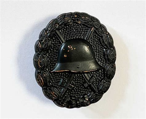 German Imperial Ww1 Wound Badge In Black Ww2 Depot