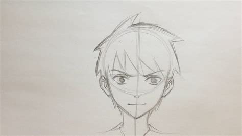 How To Draw Anime Boy Face No Timelapse Guy Drawing