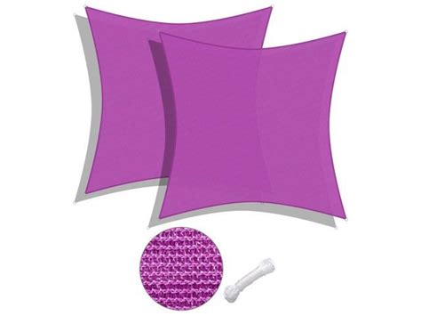 Yescom 2 Pack 20x20 Ft 97 Uv Block Square Sun Shade Sail Hdpe Canopy