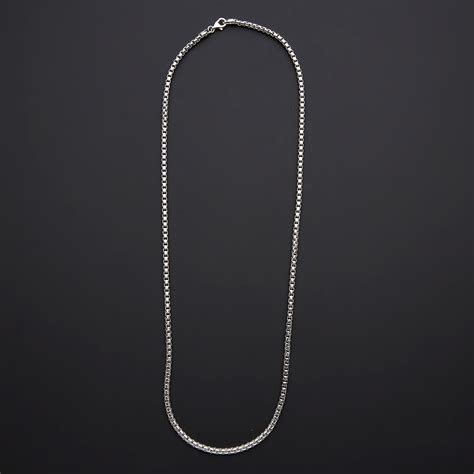Solid Sterling Silver Round Box Chain 33mm 20 Best Silver
