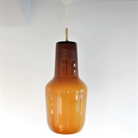 Large Murano Glass Pendant Lamp By Massimo Vignelli For Venini Italy