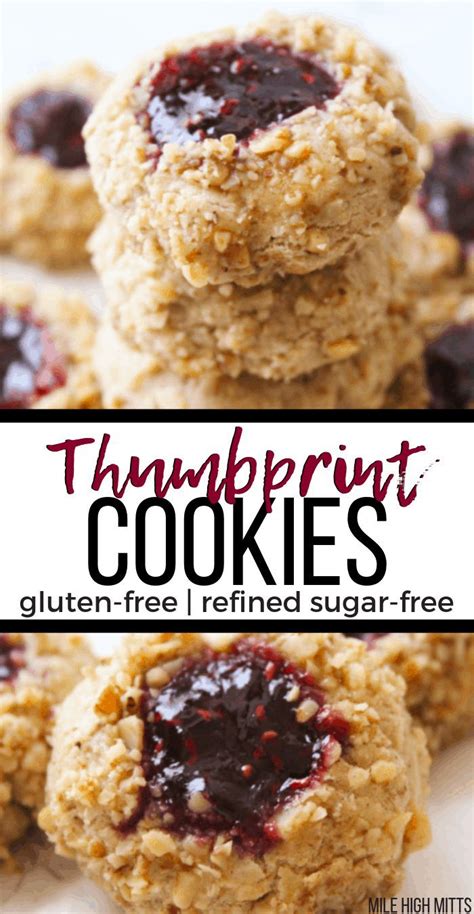Recipe for sugar free christmas cookies from the diabetic recipe archive at diabetic gourmet magazine with nutritional info for diabetes meal planning. Classic Thumbprint Cookies (gluten-free, refined sugar ...