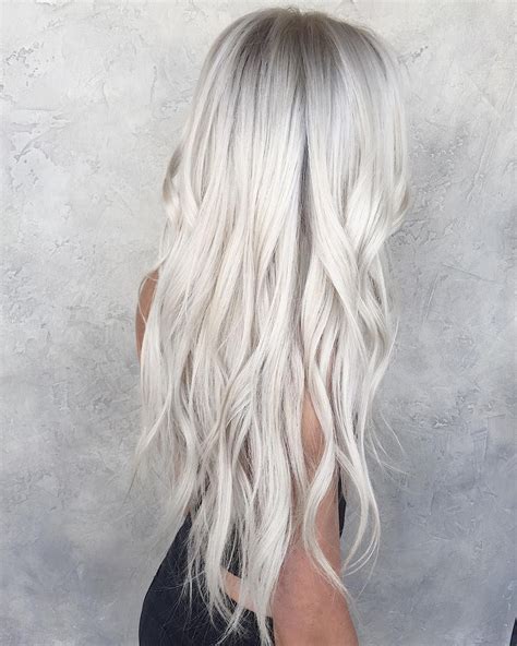 Silver Blonde Hair Silver Hair Color Icy Blonde